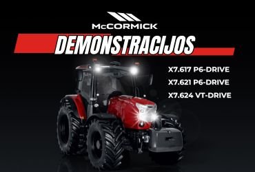 McCORMICK traktorių demonstracijos Jūsų ūkyje!