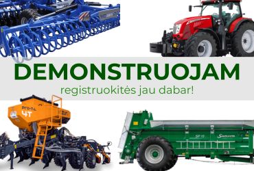 Technika jūsų ūkyje – registruokitės gyvai demonstracijai!