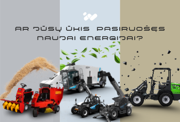 PARAMA ELEKTRA IR ANTROS KARTOS BIODEGALAIS VAROMAI ŽEMĖS ŪKIO TECHNIKAI